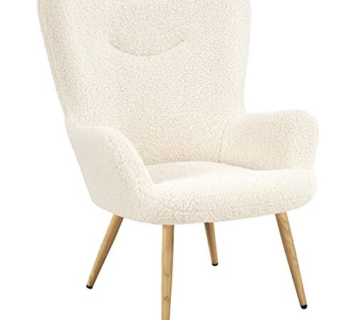 Fauteuil de Salon Confortable en Bouclette Fauteuil de Salon Confortable en Bouclette