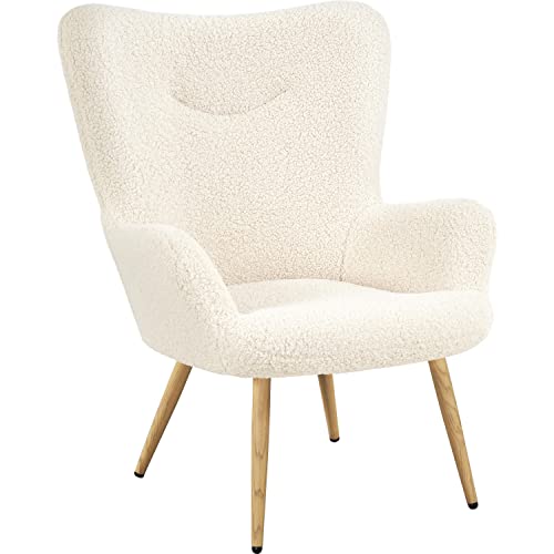 Fauteuil de Salon Confortable en Bouclette Fauteuil de Salon Confortable en Bouclette