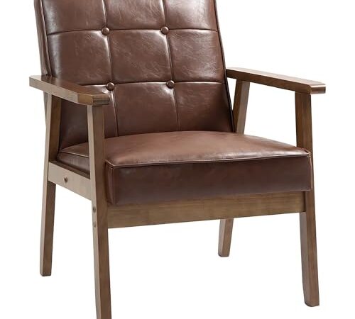 Fauteuil de Salon en Cuir Synthétique Fauteuil de Salon en Cuir Synthétique