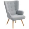 Fauteuil de Salon en Tissu Bouclette Moderne Fauteuil de Salon en Tissu Bouclette Moderne