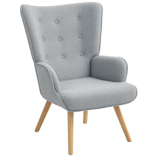 Fauteuil de Salon en Tissu Bouclette Moderne Fauteuil de Salon en Tissu Bouclette Moderne