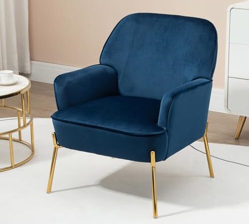 Fauteuil de Salon en Velours Confortable