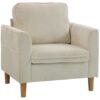 Fauteuil de Salon en Velours Côtelé Fauteuil de Salon en Velours Côtelé