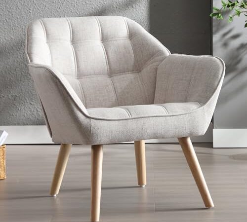 Fauteuil de Salon Moderne en Velours Beige Fauteuil de Salon Moderne en Velours Beige