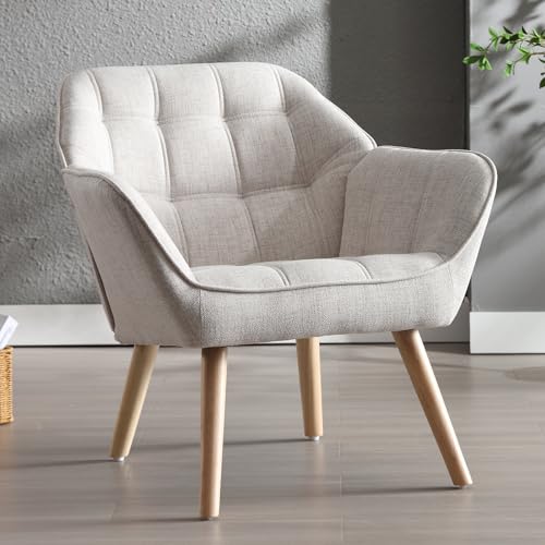 Fauteuil de Salon Moderne en Velours Beige Fauteuil de Salon Moderne en Velours Beige