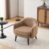 Fauteuil de Salon Moderne en Velours Kaki Fauteuil de Salon Moderne en Velours Kaki