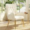 Fauteuil Design Scandinave Luxe Beige Confortable