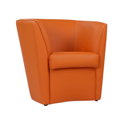 Fauteuil Eco-Cuir Valentina - Orange Fauteuil Eco-Cuir Valentina - Orange