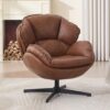 Fauteuil en Cuir PU Pivotant 360°
