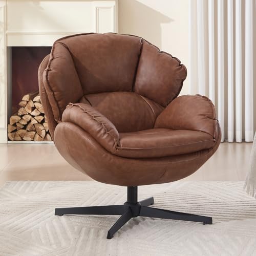 Fauteuil en Cuir PU Pivotant 360°