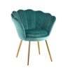 Fauteuil en Velours Bleu Pétrole Élégant Fauteuil en Velours Bleu Pétrole Élégant