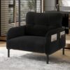 Fauteuil en Velours Côtelé Confortable Fauteuil en Velours Côtelé Confortable