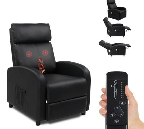 Fauteuil Inclinable Électrique avec Massage Fauteuil Inclinable Électrique avec Massage