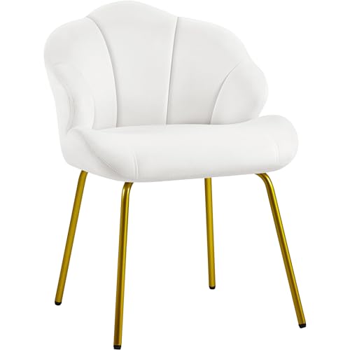Fauteuil Moderne en Velours Design Coquillage