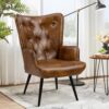 Fauteuil Relax en Similicuir Brun Fauteuil Relax en Similicuir Brun
