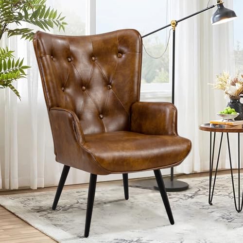 Fauteuil Relax en Similicuir Brun Fauteuil Relax en Similicuir Brun