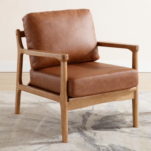 Fauteuil Rembourré en Cuir PU Moderne Fauteuil Rembourré en Cuir PU Moderne