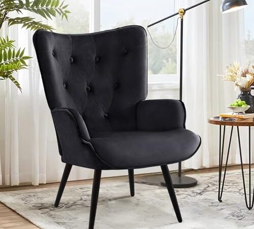 Fauteuil Salon Relax en Velours Moelleux Fauteuil Salon Relax en Velours Moelleux