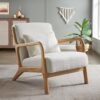 Fauteuil Salon Scandinave Blanc Vintage Marie Fauteuil Salon Scandinave Blanc Vintage Marie