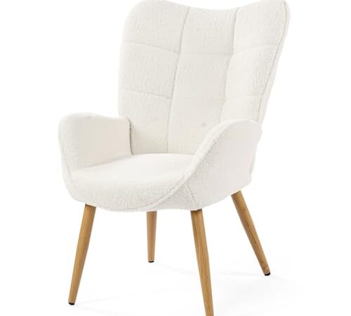 Fauteuil Scandinave Confort Élevé Beige