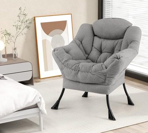Fauteuil Scandinave Relax en Sherpa Fauteuil Scandinave Relax en Sherpa