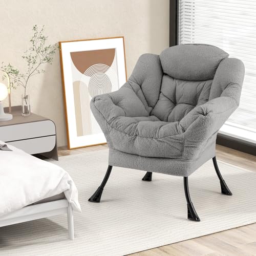Fauteuil Scandinave Relax en Sherpa Fauteuil Scandinave Relax en Sherpa
