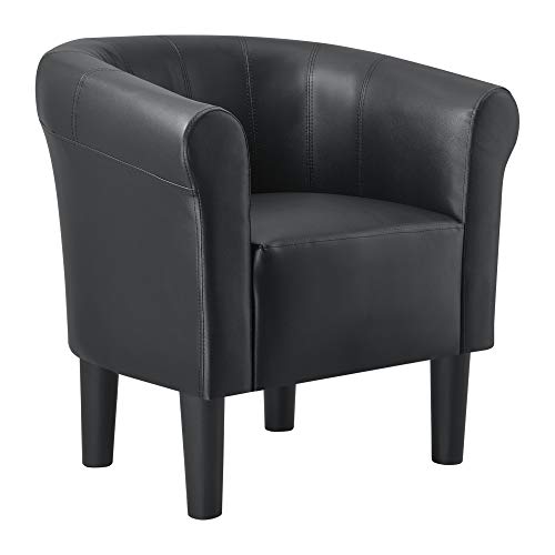Fauteuil Similicuir Design Moderne Noir Fauteuil Similicuir Design Moderne Noir