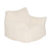 Fauteuil XL Muzi en Velours Côtelé Blanc Fauteuil XL Muzi en Velours Côtelé Blanc