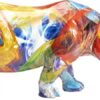 Figurine Rhinocéros Décorative Multicolore
