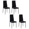 HOMCOM Lot de 4 chaises de Salle à Manger HOMCOM Lot de 4 chaises de Salle à Manger