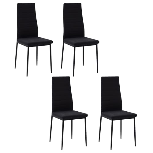 HOMCOM Lot de 4 chaises de Salle à Manger HOMCOM Lot de 4 chaises de Salle à Manger