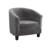Housse de Fauteuil Club Velours Extensible