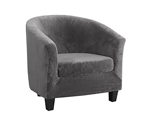 Housse de Fauteuil Club Velours Extensible Housse de Fauteuil Club Velours Extensible