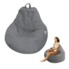 Housse de Pouf en Coton et Lin Housse de Pouf en Coton et Lin
