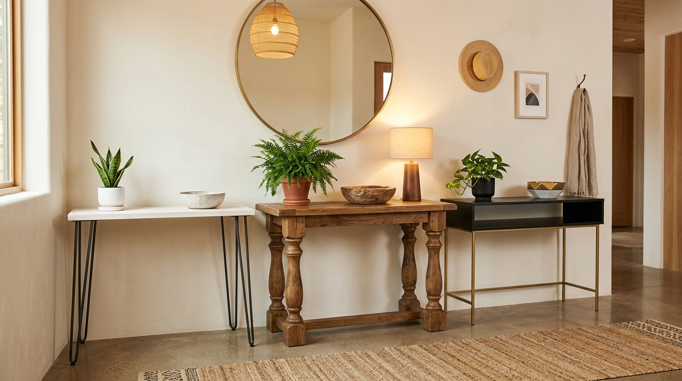 Idées d'associations style et pieds de console