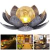 Lampe Solaire Fleur de Lotus d'Extérieur Lampe Solaire Fleur de Lotus d'Extérieur