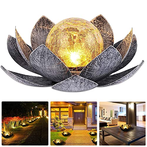 Lampe Solaire Fleur de Lotus d'Extérieur Lampe Solaire Fleur de Lotus d'Extérieur