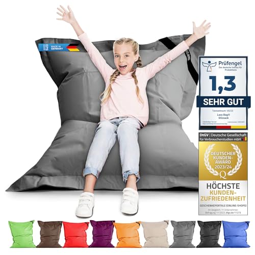 Lazy Bag Pouf Géant 250 Litres Gris Lazy Bag Pouf Géant 250 Litres Gris