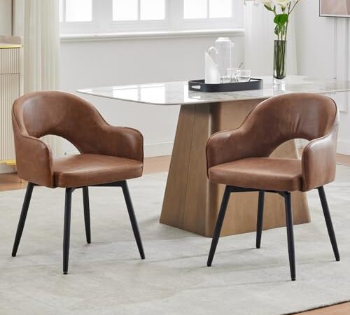 Lot de 2 Chaises de Salle à Manger