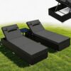 Lot de 2 Chaises Longues de Jardin Lot de 2 Chaises Longues de Jardin