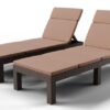 Lot de 2 Chaises Longues de Jardin Confortables Lot de 2 Chaises Longues de Jardin Confortables