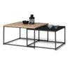 Lot de 2 Tables Basses Gigognes Boston Lot de 2 Tables Basses Gigognes Boston