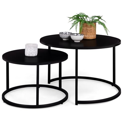 Lot de 2 Tables Basses Gigognes Davis Lot de 2 Tables Basses Gigognes Davis