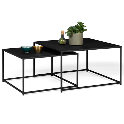 Lot de 2 Tables Basses Gigognes Davis Lot de 2 Tables Basses Gigognes Davis