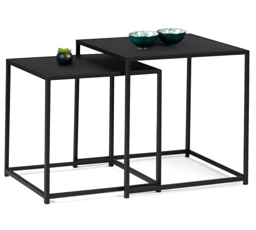 Lot de 2 Tables Basses Gigognes Davis Lot de 2 Tables Basses Gigognes Davis