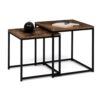 Lot de 2 Tables Basses Gigognes Dayton Lot de 2 Tables Basses Gigognes Dayton