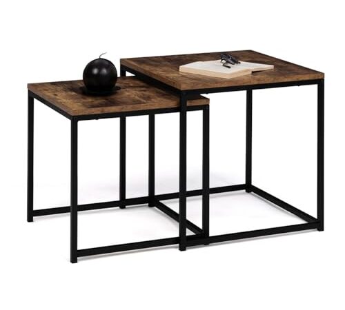 Lot de 2 Tables Basses Gigognes Dayton Lot de 2 Tables Basses Gigognes Dayton