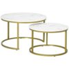 Lot de 2 Tables Basses Gigognes Modernes