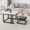 Lot de 2 Tables Basses Élégantes