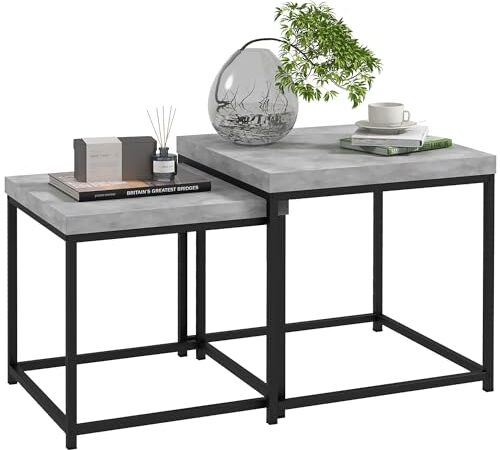 Lot de 2 Tables Bassses Gigognes Modernes Lot de 2 Tables Bassses Gigognes Modernes